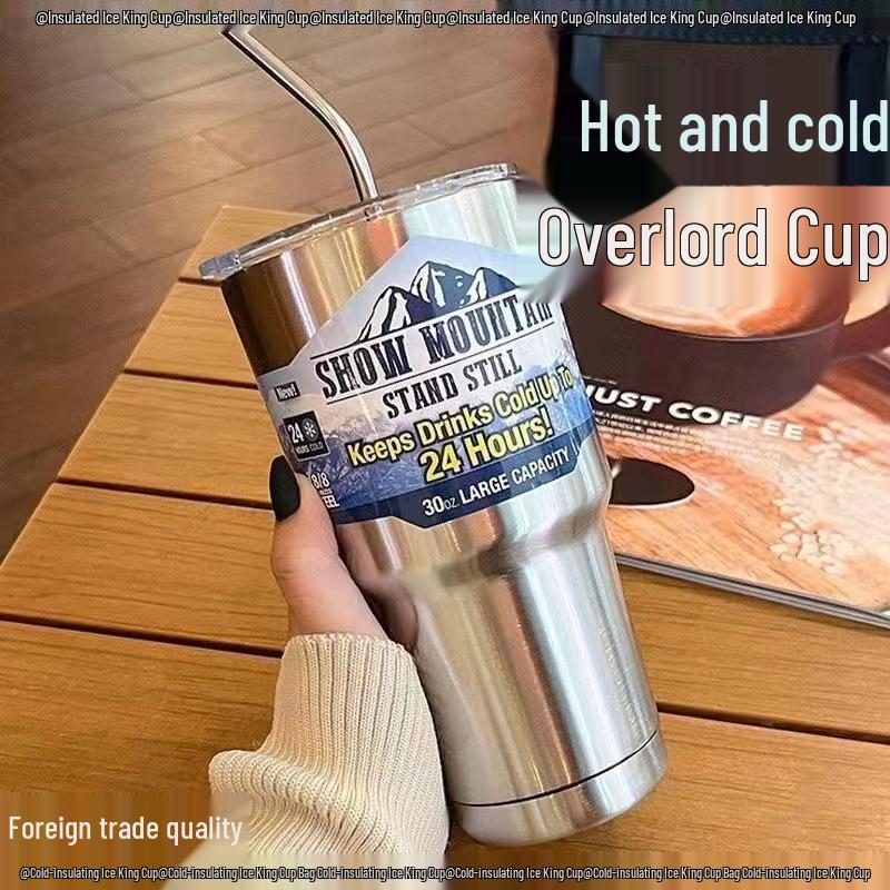 Gradient 40oz Insulated Ice King Cup with Handle & Straw - Ideal for Office & Outdoor Use