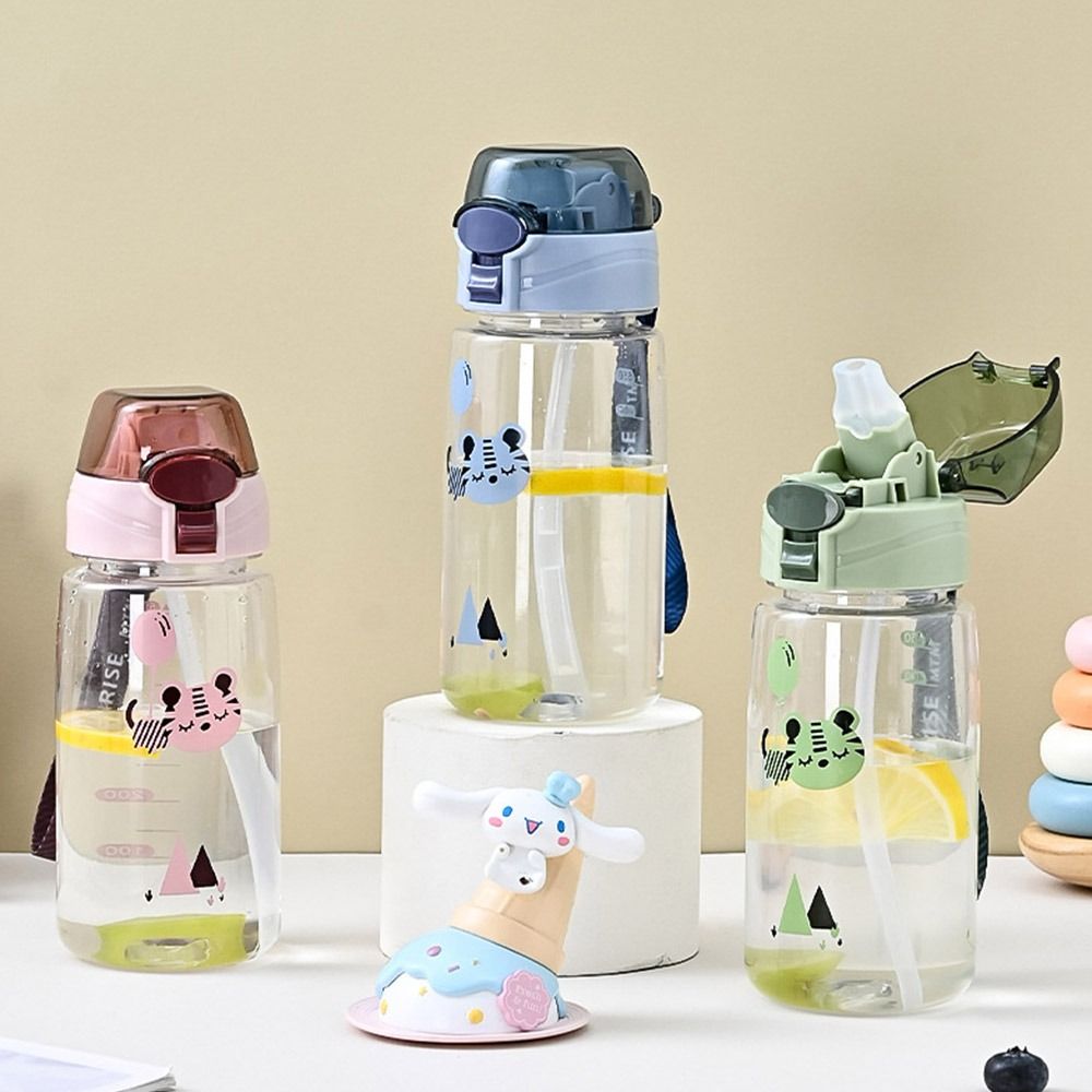 550 ML with Straw Baby Bottles Dual-Use Drinking Milk Bottle Sports Water Bottle  Children