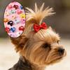 48Pcs Cute Bow Pet Headbands Random Color, Soft Multi-Color Combination Pet Accessories Suitable for Cats and Dogs