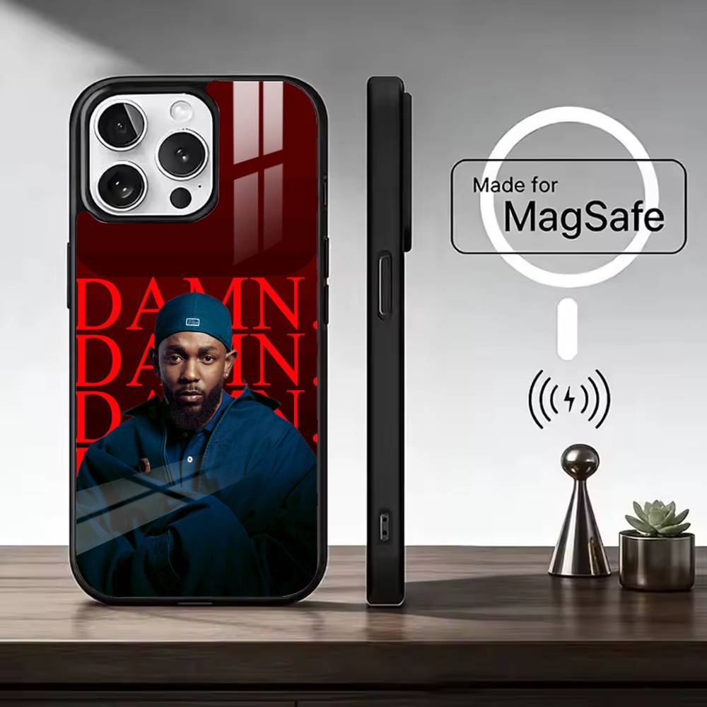 K-Kendrick Lamar Rapper Phone Case For iPhone17,16,15,14,13,12,11 Plus,Pro Magnetic For Magsafe Wireless Charging