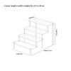 1 Ensemble d'Étagères de Rangement Boîtes Aveugles Trapézoïdales 20 cm 1-4 Couches Présentoir Acrylique Pour Cupcake Parfum Poupée Présentoir Durable