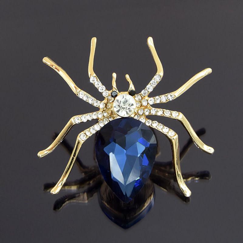 Broșă din Cristal Păianjen: Broșă Eșarfă Diamant la Modă & Accesoriu Bijuterii Decorative