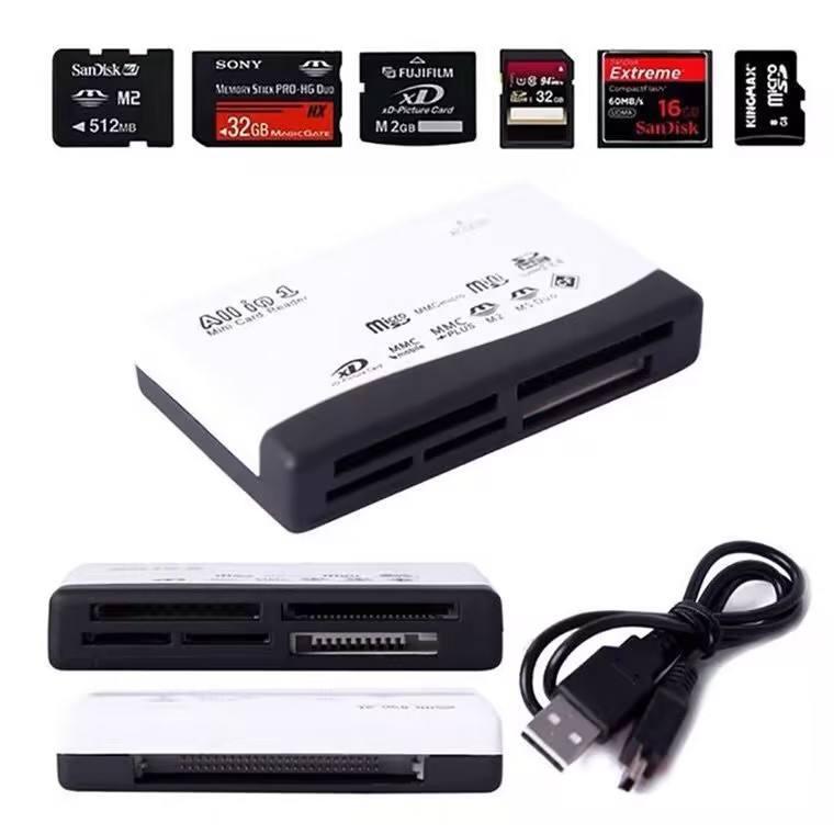 6 In 1 Memory Card Reader Usb External Cardreader Sd Sdhc Mini Micro M2 Mmc Xd Cf for Mp3 Digital Camera Multi Ms All