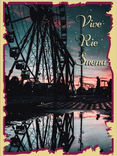 

Vive Rie Suena Vintage Retro Metal SignAluminum 20x30cm（7.8x11.8inch）