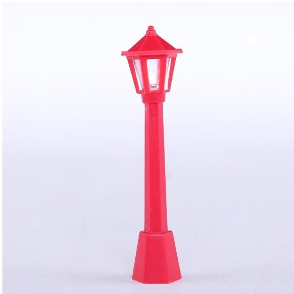 5PCS Simulation Model Railway Train Lamp Miniature Fairy Tale Garden Decor  Park Landscape