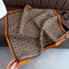 Simple lines imitation velvet herringbone pattern cotton and linen small square scarf silk scarf headscarf shawl sun protection scarf women's scarf