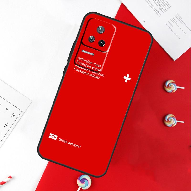 Switzerland Swiss Flag Cover For Xiaomi 14T 11T 12T 13T Pro 13 14 15 Ultra POCO X7 Pro X3 X5 X6 F5 F6 M6 Pro Case