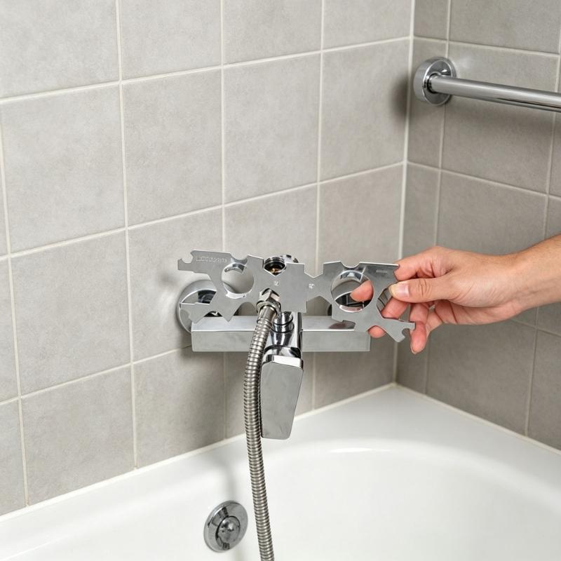 Multifunctional Bathroom Wrench Angle Leveling Wrench Shower Faucet Installation Faucet Wrench Maintenance