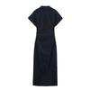 2025 Spring Women's European-American Style Linen Midi Dress