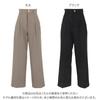 Kobe Lettuce Straight Pants with Tucked Straight Legs for a Flattering Belly Medium Petite Women's Wide-leg [M4067]