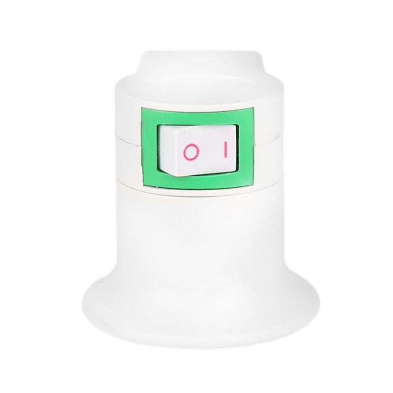 0.4a 110-220v Soclu rotund pentru lampă LED, cu comutator, montat pe perete, duză E27, pornire, oprire.