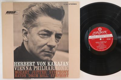 LP Record HERBERT VON KARAJAN, WIENER PHILHAR - Mozart Jupiter Symphony / Haydn Dru CS6369 LONDON 1963 UK Classical Used