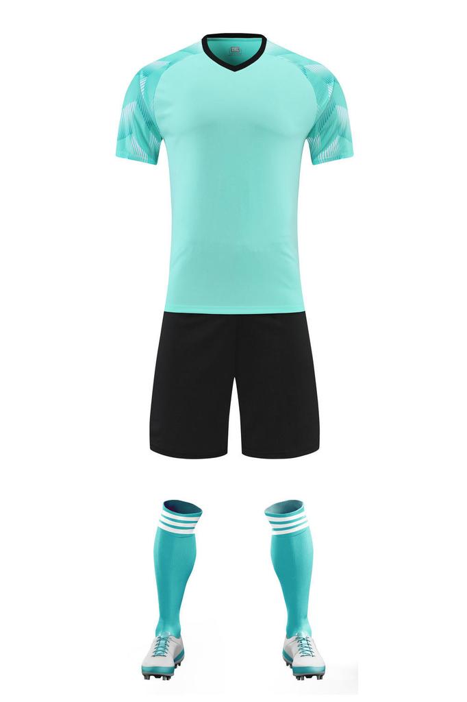 New Football Jersey Suit Men'S Short-Sleeved Adult Jersey Team Training Zq1001 Quick-Drying
