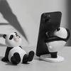 Söta Kreativa Panda Figurer Interiör Universell Cell Mobiltelefonställ Hållare Hem Kontor Skrivbordsdekoration Telefonhållare