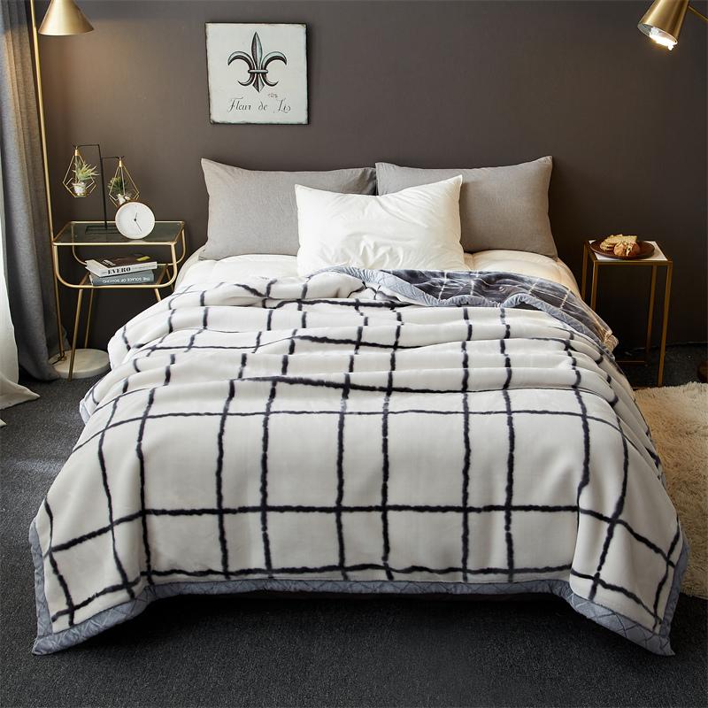 

Новое утолщенное теплое плюшевое одеяло Raschel, 1 шт., ворс 150/180/200 см, для комнаты с кондиционером, для самолета, можно стирать в машине 150x200cm белый