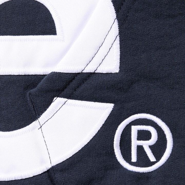 Supreme Big Logo Zip Up Hooded Sweatshirt Navy