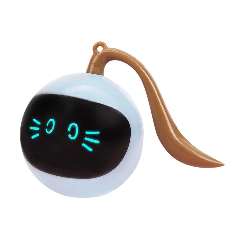 Automatic Interactive Cat Ball Toy-usb Rechargeable Self-rotating Exercise Toy With Smart Modes For Indoor Cats Dogs