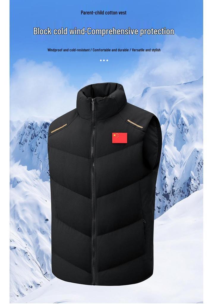 Unisex Wushu Coach Vest: Warm Sleeveless Sportswear for Autumn/Winter