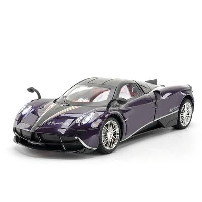 Large Size 1:18 Pagani Huayra Toy Model Car Diecast Alloy Sport Cars Sound Light Pull Back Shock Absorption Models Festival Gift