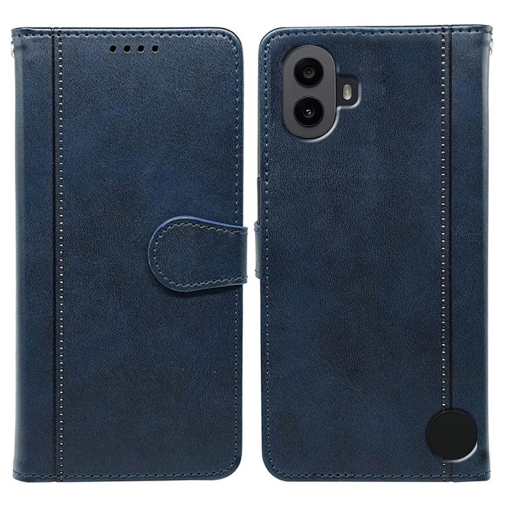 For Nothing CMF Phone 1 Case Calf Texture Leather Stand Book Style Phone Cover