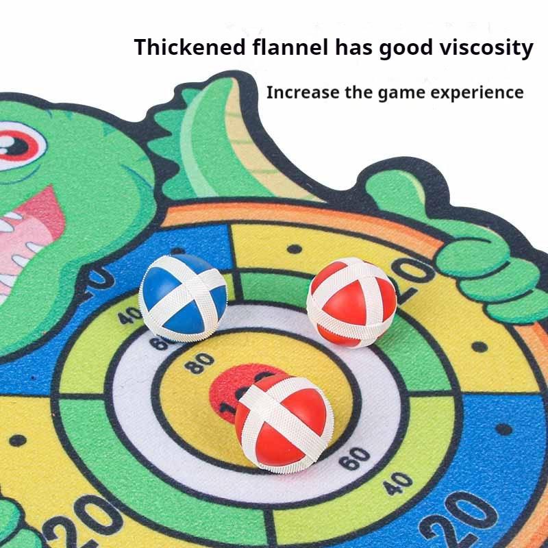 Multifunction Dinosaur Target Shooting Toy,1 Set Indoor Handheld Shooting Game Throwing Sticky Ball Bow and Arrow Toy,Valentine's Day Gift,Outdoor Toy