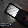 Mini Bright LED Handheld Sliding 5x Magnification Magnifier, Type, (PO-55)