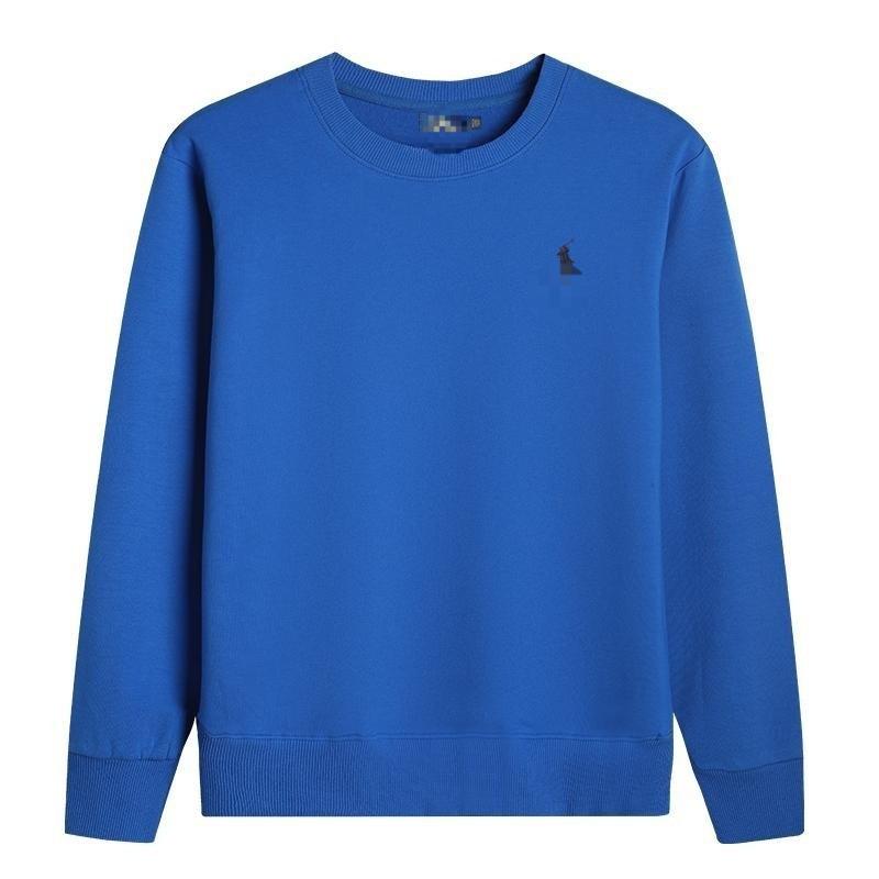 Damska bluza Raf z haftowanym koniem, z długim rękawem i okrągłym dekoltem - Sweter Top ze 100% bawełny