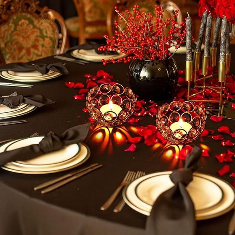 

1 шт. Подсвечники для чайных свечей Прозрачные Мини-подсвечники Центральный элемент стола Свадьба Фестиваль День рождения Домашние украшения 1Pc