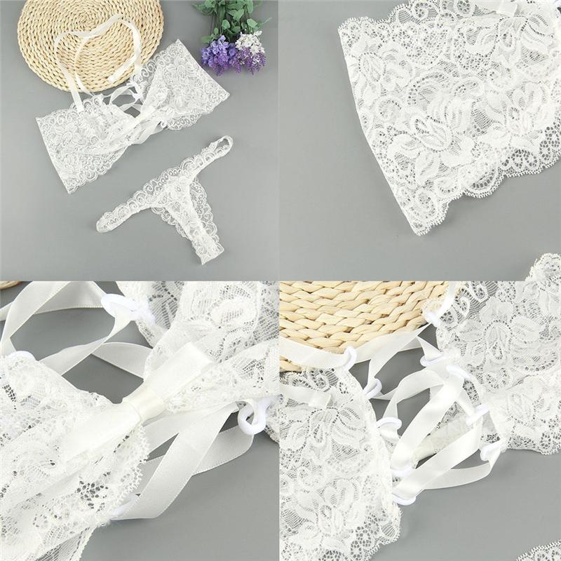 Sexy Women'S Lingerie Babydoll Sleepwear Lace Dress Underwear G-String Nightwear