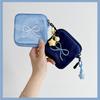 Multifunctional Small Stuff Pouch Organizer Bag and Removable Strap Set Elegant Bowknot Daily  Storage Solution