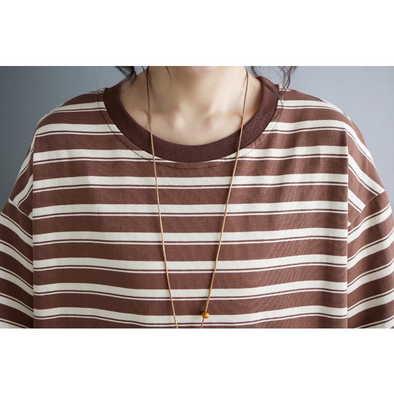 DIMANAF 2026 Summer Women Plus Size New Cotton Tees Shirt Vintage Print Short Sleeve Casual Loose Lady Tops