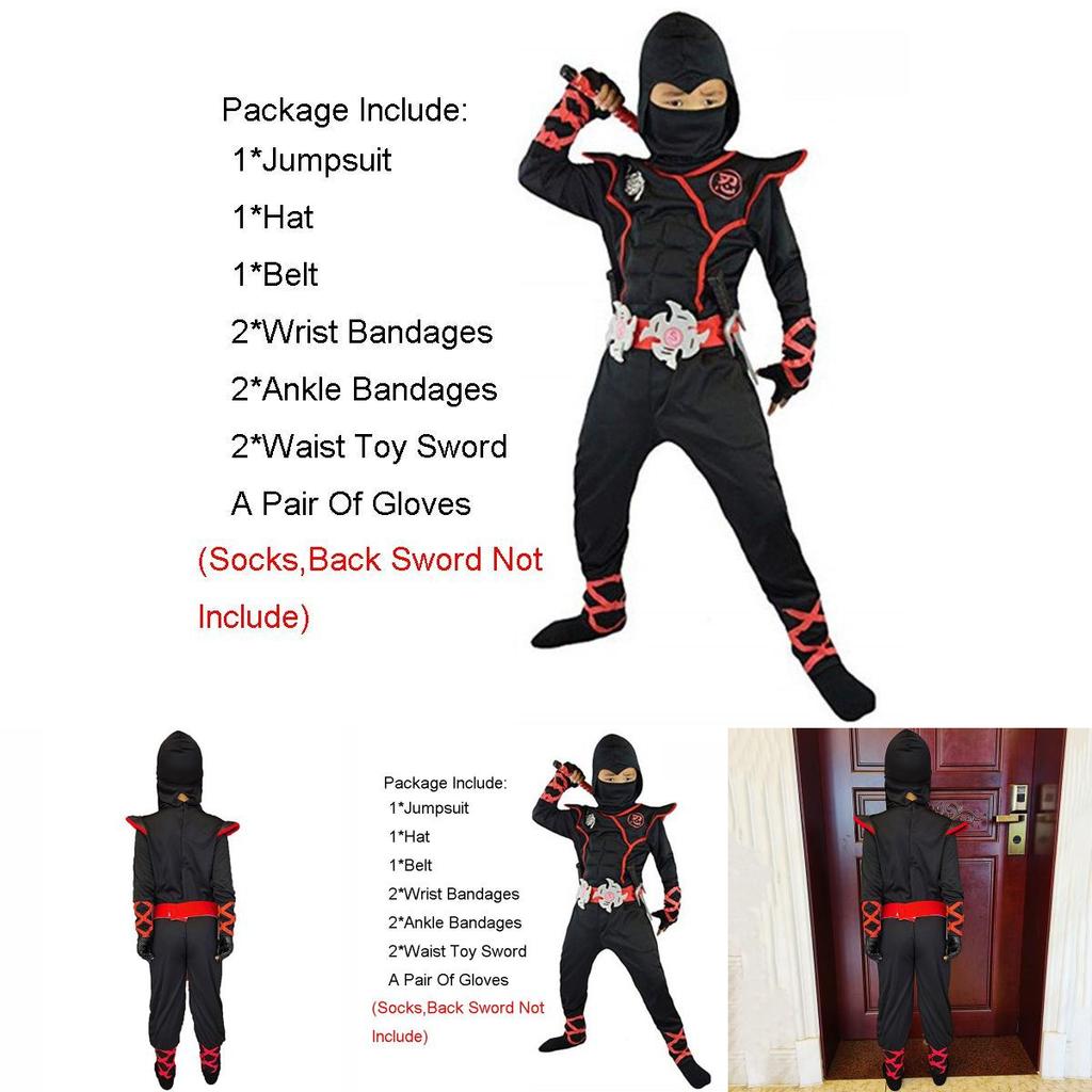 Stunning Ninjago Cosplay Costume For Kids Boys Assassin Carnival Party Fun