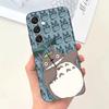 Custodia per Telefono Cartoon T-Totoro-ES Per Samsung S25,S24,S21,S22,S23,S30,Ultra,S20,Plus,Fe,Lite,Note,10,9,5G Copertura Nera