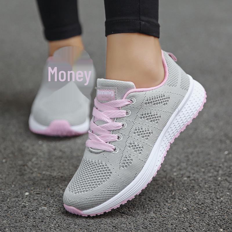 "2023 Lightweight Korean Mesh Sports Shoes - Breathable Running Shoes for Women and Men"