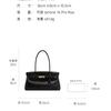 JWPEI Briefcase New Leather Yara Portable Shoulder Armpit Bag Niche Design Baguette Bag T