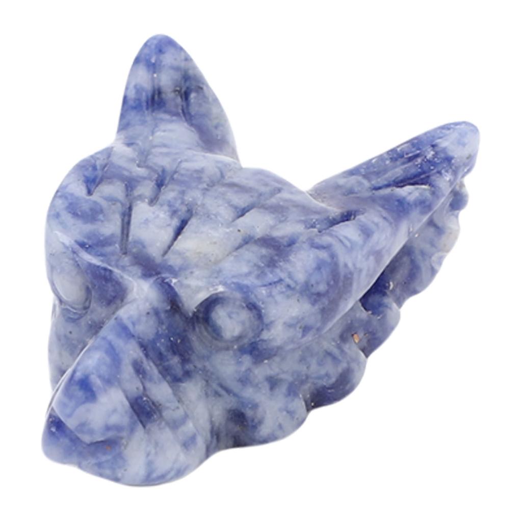 Wolf Head Crystal Pendant Nature Exquisite Gemstone Wolf Head Pendant for Men Women Type 3