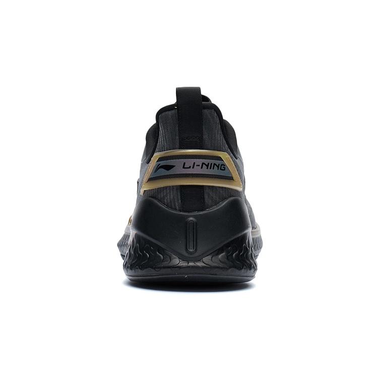 Li-Ning Li Ning Cushioning Slip Resistant Abrasion Resistant Low top Training Shoes Black Gold Men's AFVR003-1