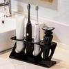 Countertop Toothbrush Holder Bathroom Toothbrush Stand with 4 Slots Z Shape Family