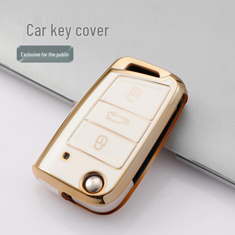 Volkswagen Key Case: Compatible with Sagitar, Tiguan, Bora, POLO, Lamando, Passat, Lavida, Tayron X.