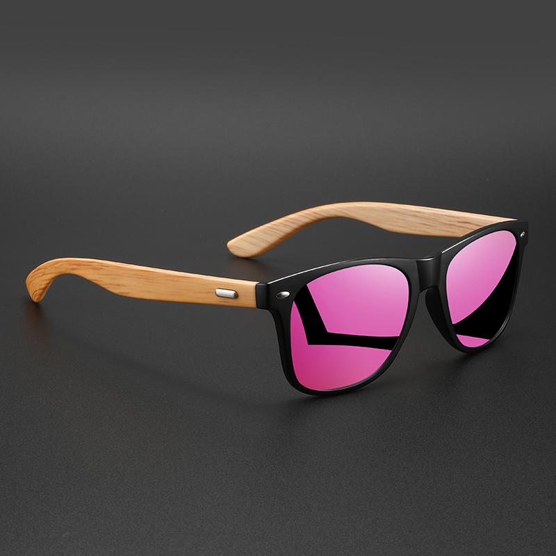 New Retro Bamboo-Like Fashion Sunglasses Classic Vintage Uv400 Unisex Casual Eyewear For Outdoor Daily Sun Glasses