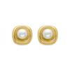Earrings - LUXENTER - Fusah - 18k Yellow Gold Plated - Pearls - Cubic Zirconia