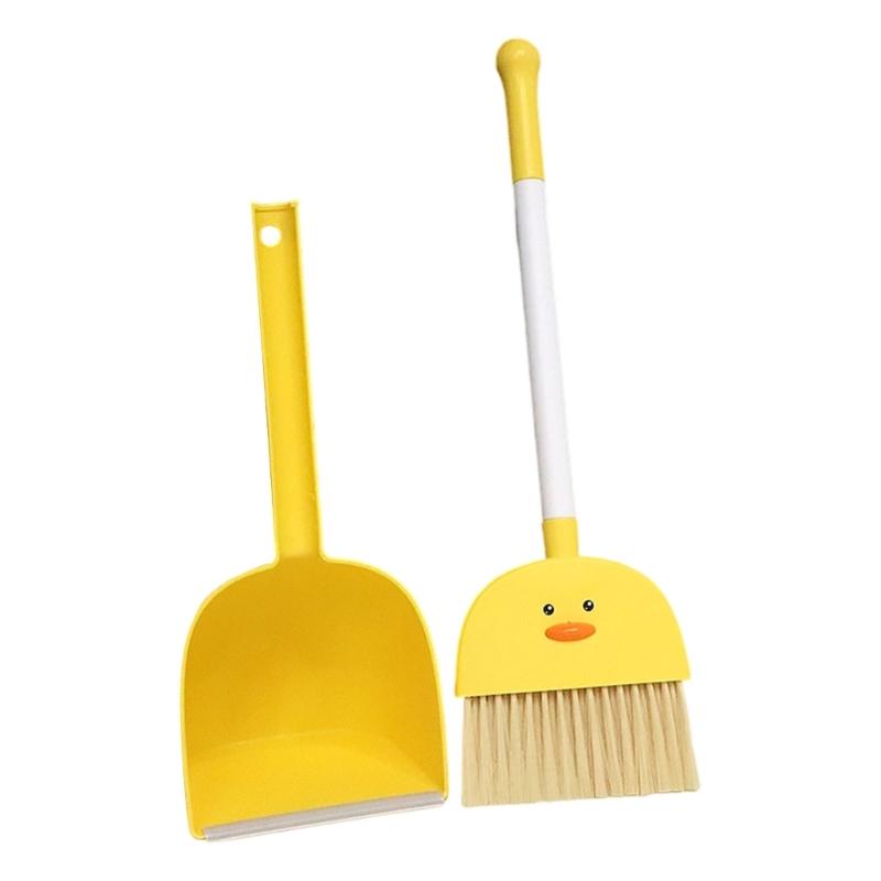 

Kids Cleaning Toy Set Pink Broom Dustpan Mop For Pretend Play Safe Plastic Housekeeping Role Play Educational Gift For 3 Years Old