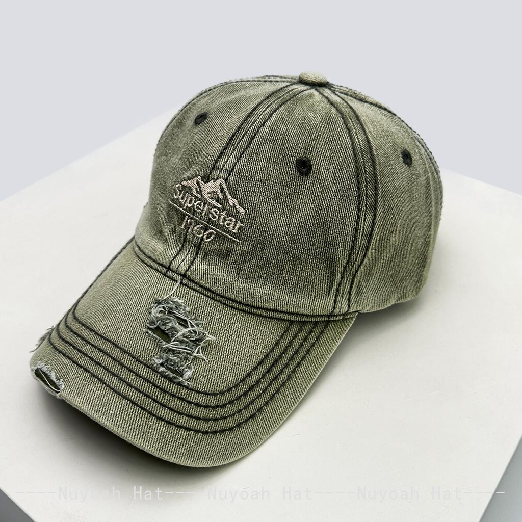 New Men Women Korean Embroidered Letters Mountain Baseball Hats Sunshade Retro Versatile ins Peaked Caps Personal Fashion Casual