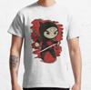 Midnight Samurai Cat Design black cat ninja for cat lover catzilla cool Ninja Cat printed TShirt for men plus size clothing