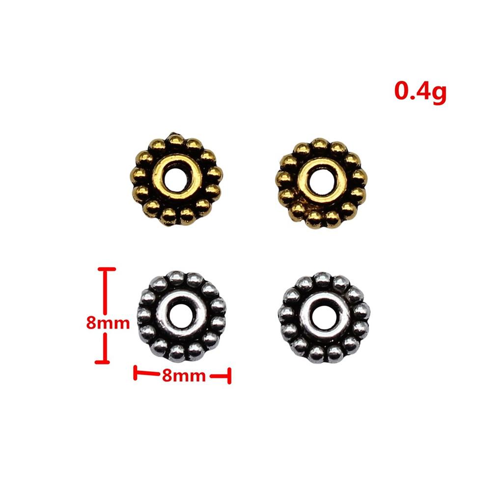 Caps Beaded Edge Spacer Beads Antique Style For DIY Jewelry Projects