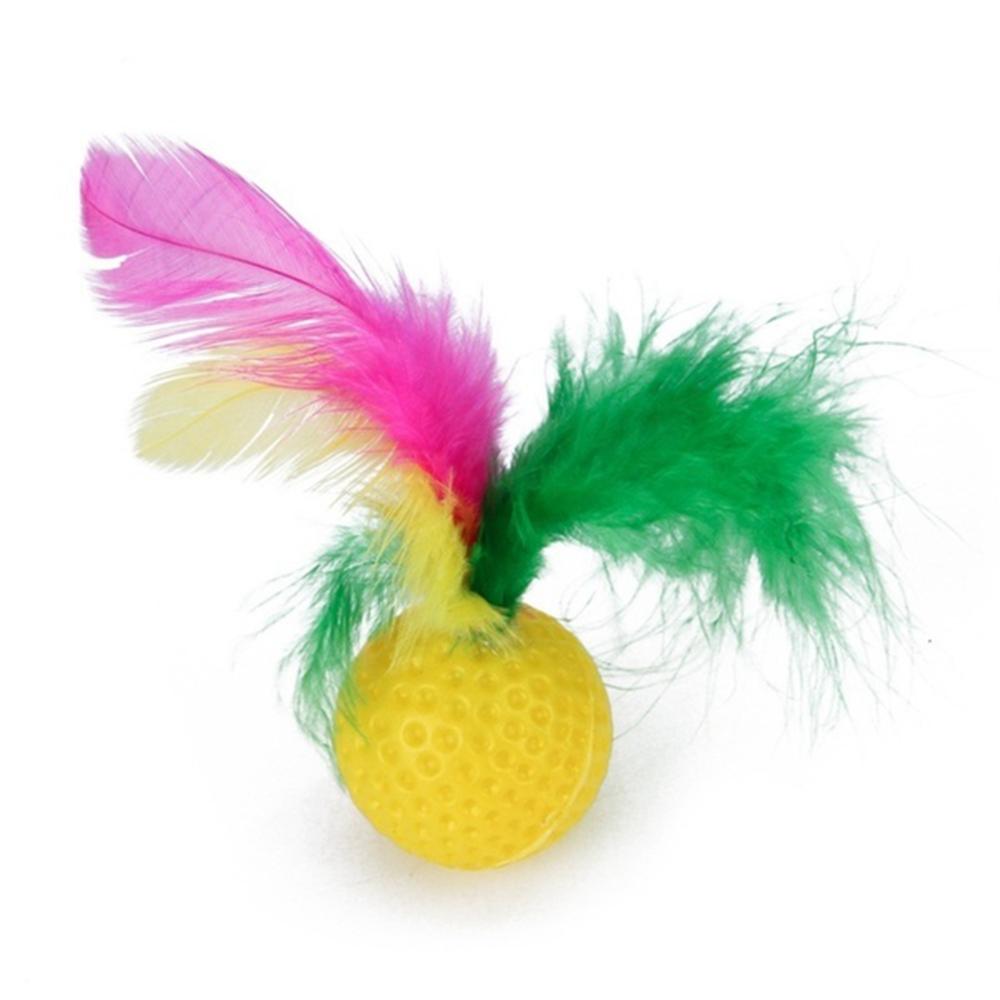 12/21PCS Teaser Interactive Pet Bulk Toy Collapsible Tunnel Cat Toys Set Feather Balls Stick Mouse