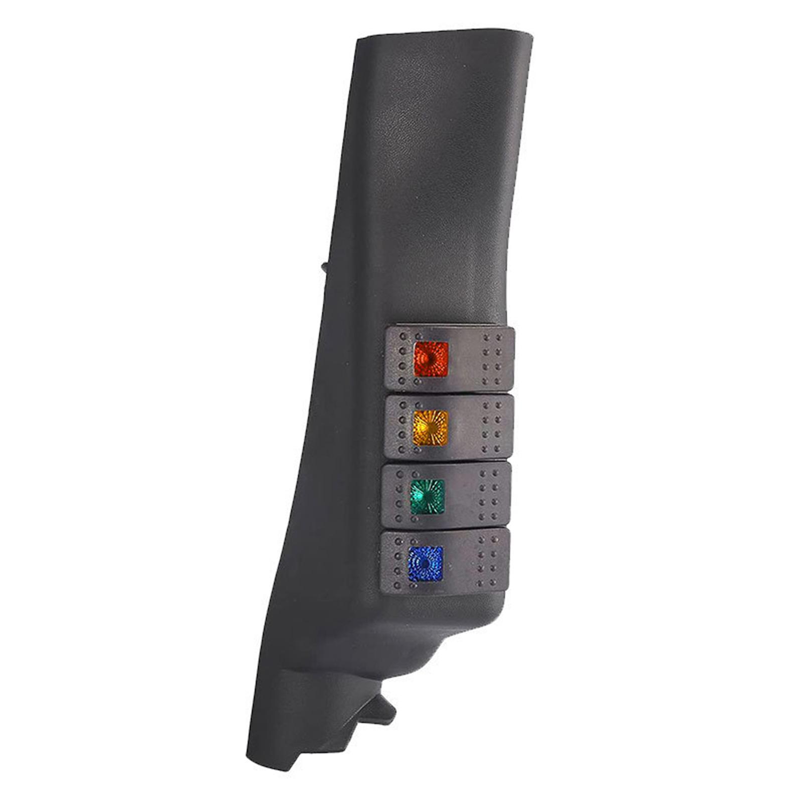 

Комплект панели переключателей для левой стойки А с 4 светодиодными переключателями для лодок, комбинация для автомобиля на F, подходит для JK 2011-2017