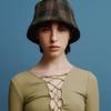 poesiedame [Life PORTRAIT] Tartan check bucket hat in Bluegreen