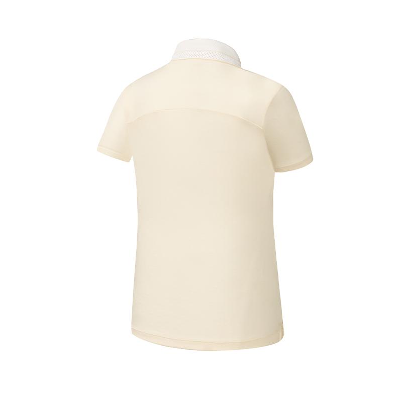 FILA Golf Series Simple Solid Color Comfortable Polo Shirt Women tops A11W635121FLK
