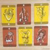Juego de Tarot de Cartas de Oráculo Jester Lenormand de 10,4 cm X 7,3 cm con Manual de Papel y guía para Principiantes 36 Tarjetas Lenormand